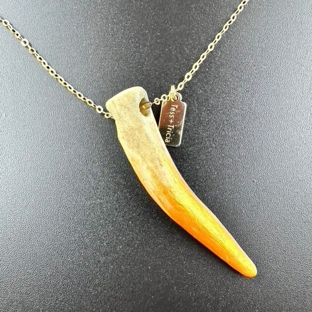 Tess + Tricia Horn Antler Boho Necklace